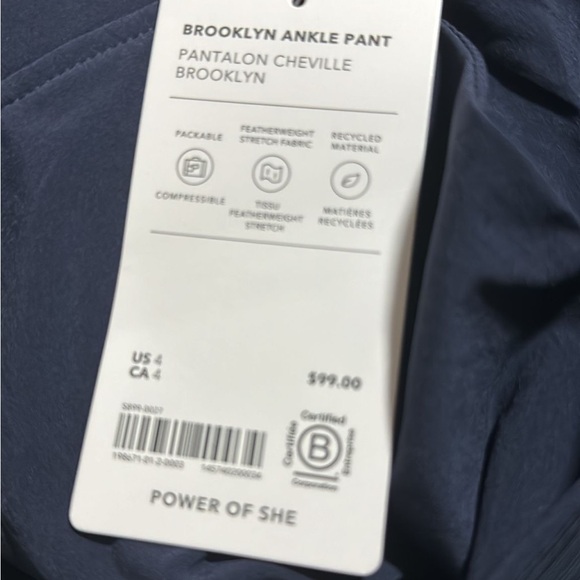 Athleta Brooklyn Mid Rise Ankle Pant // Navy #198671 - Picture 11 of 16